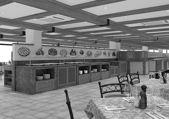3D Menjador-Buffet Hotel